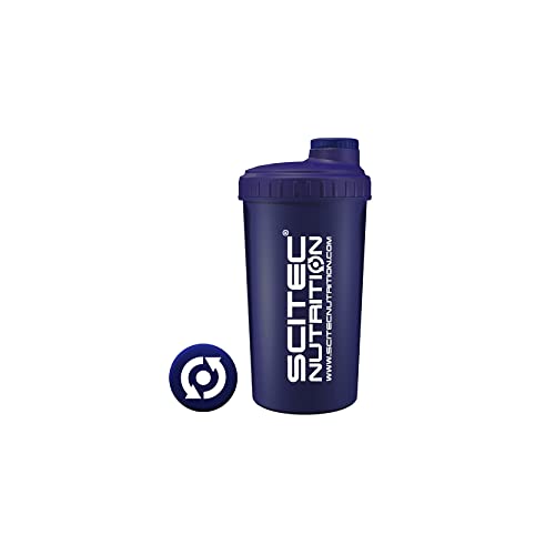 Scitec Nutrition Shaker, Batidora de proteínas, sin BPA, 700 ml, Azul Oscuro
