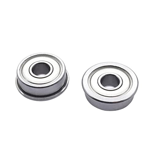 Rodamiento de bolas de brida de 10 piezas F604ZZ/F606ZZ/F623ZZ/F624ZZ/F625ZZ/F688ZZ Rueda de la polea de ranura profunda 625zz 623zz 68 8ZZ 604ZZ 3D Impresora rodamientos de bolas (Size : F604ZZ)