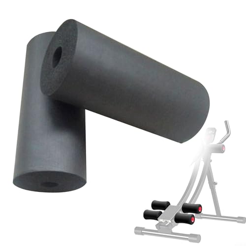 HpLive 2 almohadillas de espuma para pies para extensión de piernas para banco de pesas, rodillo de espuma de repuesto para máquina de ejercicio en casa gimnasio (220 mm)