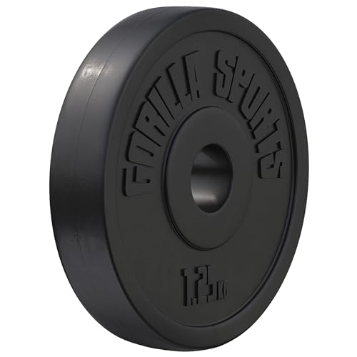 GORILLA SPORTS® - Disco de pesas vinilo (5 kg)