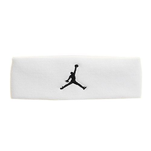 Nike Jumpman Headband Cinta, Hombre, Multicolor (Blanco/Negro), Única