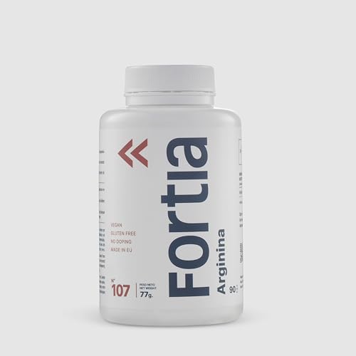 FORTIA Arginina complemento a base de aminoácidos, crecimiento muscular, desintoxicación del hígado, precursor del óxido nítrico y mejorar el sistema inmunológico.