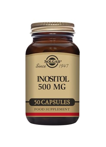 Solgar Inositol 500 Mg Cápsulas Vegetales, Envase de 50