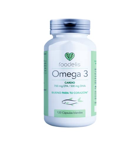 Omega 3 capsulas blandas | 120 Cápsulas | 4 meses | Bueno para tu corazón | Alta Potencia - Aceite de pescado omega 3 (Por cápsula) 1000mg - 350 mg de EPA + 500 mg de DHA + Vitamina E