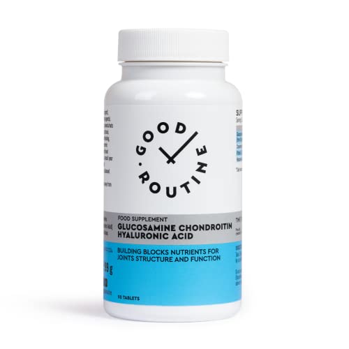 GLUCOSAMINE CHONDROITIN HYALURONIC ACID (90 Tabletas) - Suplemento Alimenticio Premium para la salud de las Articulaciones, Confort Osteoarticular, Movilidad, Flexibilidad
