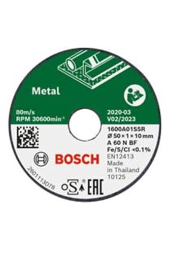 Bosch Profesional 3x Disco de Corte Expert for Inox (para Metal, Recto, Ø 50 x 1 10 mm, Accessorio Amoladora Angular)