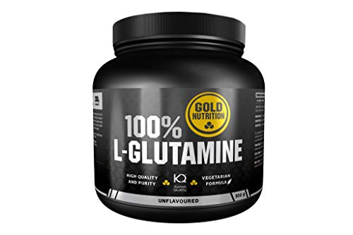 Goldnutrition L- Glutamine 300g polvo, Aumento de Masa Muscular