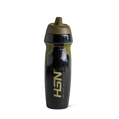HSN Botella Deportiva We Are Nutrition! Libre de BPA | 600ml | Verde-Negro | Botella para uso diario con tapón dosificador y anti-goteo | Material Resistente | Sin Olores | Fácil Limpieza