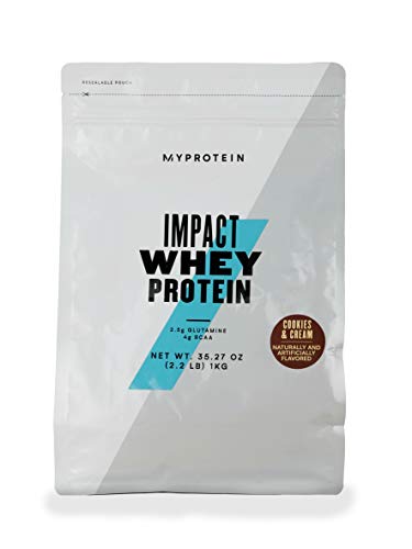 Myprotein Impact Whey Protein, Galletas y Crema, Bolsa, 1kg
