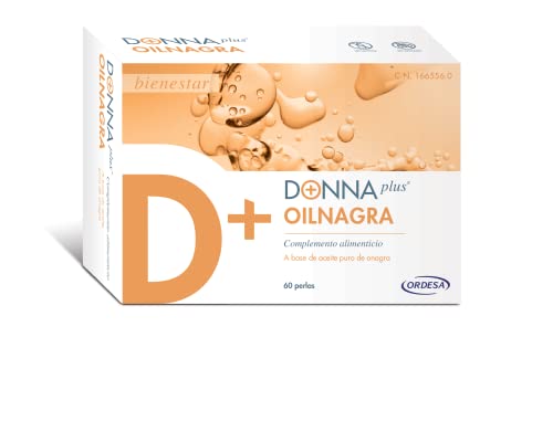 DONNAplus Oilnagra Perlas | Complemento Alimenticio para el Bienestar Menstrual con Aceite de Onagra - 60 Perlas