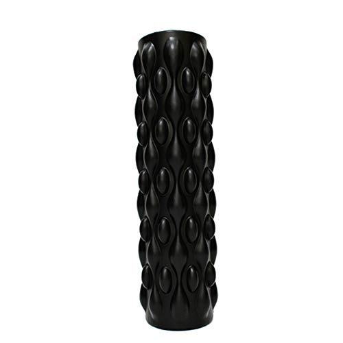 Roller Foam Foam Roller Masaje Rodillo de espuma de punto de disparo Rodillos de espuma para músculos Rollo de espuma Gran rodillo de espuma black,45cm