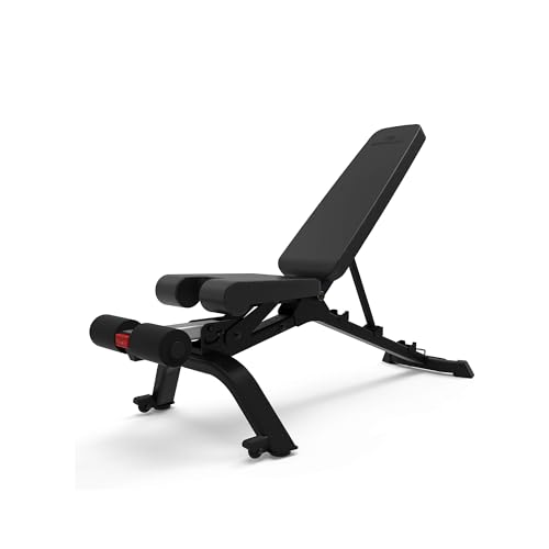 Bowflex 3.1s, Banco Con Almacenamiento Vertical De Pesas Ruedas Unisex Adult, Negro, One Size