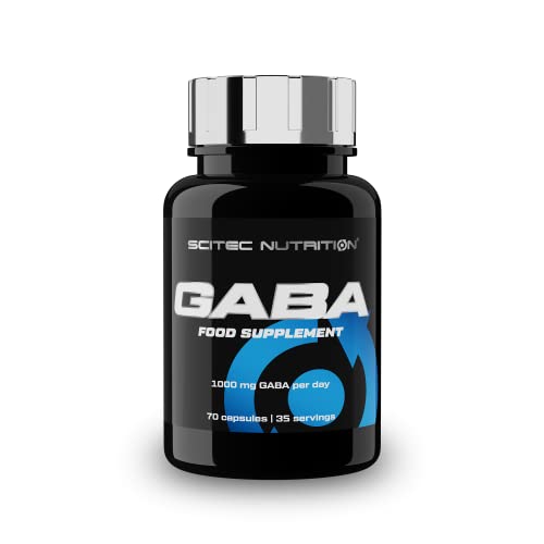 Scitec Nutrition GABA, Cápsula de suplemento dietético con ácido gamma-aminobutírico, 70 cápsulas