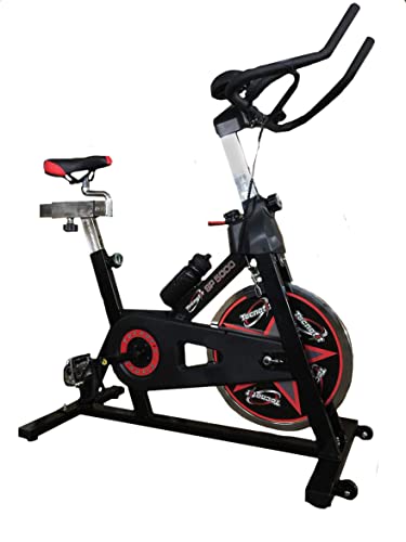TECNOFIT - Spin Bike SP5000 Bicicleta estática profesional de fitness con aplicación Bluetooth integrada - Volante de 25 kg