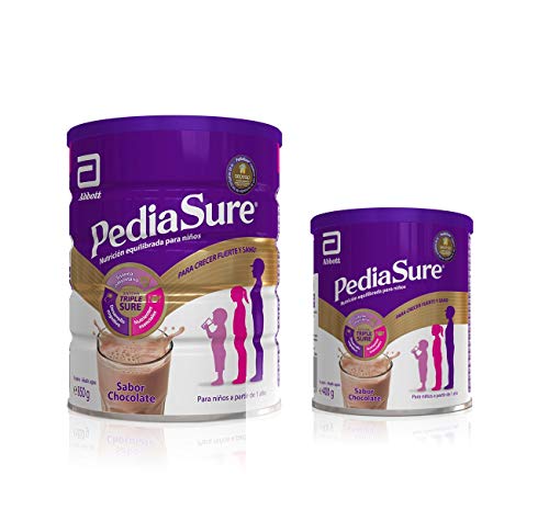 PediaSure Pack de 2 Complementos Alimenticios para Niños, Sabor Chocolate, con Proteínas, Vitaminas y Minerales - 400 gr + 850gr
