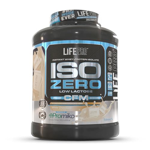 Life Pro Isolate Zero 2Kg | Alimento Deportivo de Aislado de Proteína de Suero 87%, Mejora Rendimiento Físico y Recuperación (White Chocolate, 2 kg)