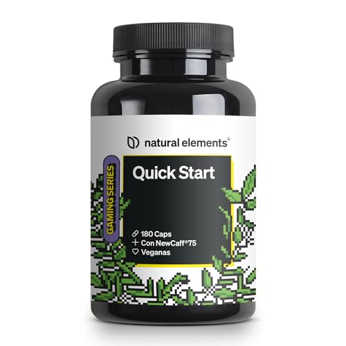 Quick Start – 180 cápsulas – Suministro para 6 meses – con cafeína (NewCaff®75) – vegano, alta dosificación - producido en Alemania y probado en laboratorio