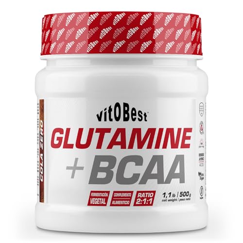 GLUTAMINE + BCAA - Suplementos Alimentación y Suplementos Deportivos - Vitobest (Cola, 500g)