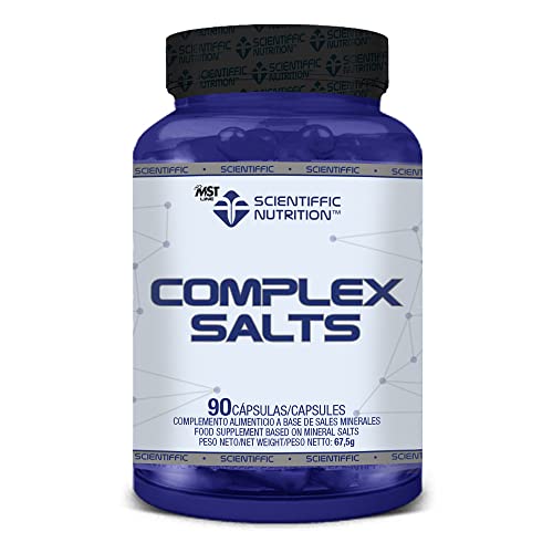 Scientiffic Nutrition - Complex Salts, Complejo de Sales Minerales con Vitaminas, Ayudan a Reponer Electrolitos y Favorecer la Hidratación - 90 Cápsulas.