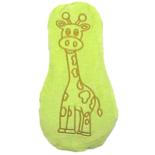 Doudou - Bolsa de agua caliente para niños, diseño de jirafa, color verde