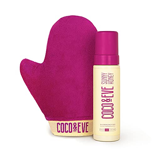 Coco & Eve Sunny Honey - Espuma autobronceadora de Bali - Anticelulitis y antienvejecimiento - Producto orgánico (Oscuro)