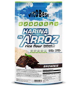 Harina de Arroz Sabores Variados - Suplementos Alimentación y Suplementos Deportivos - Vitobest (Galleta, 1 Kg)