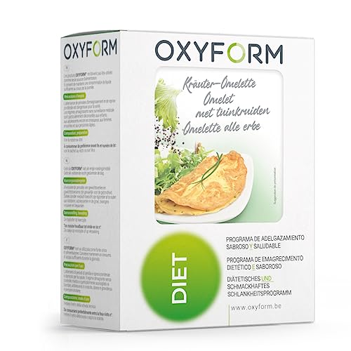 Oxyform Tortilla Proteica Dietética -12 comidas (2 cajas) - Masa Muscular - Sabor Hierbas - Preparación Proteica - Enriquecida Vitaminas - Bajo Contenido Grasas Azúcares