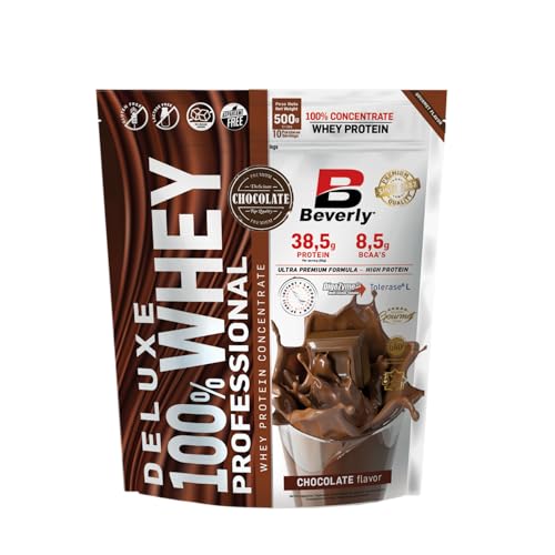 Beverly Deluxe 100% Whey Professional | Proteína Whey Lacprodan | 500 gr | Aumento masa muscular y fuerza (CHOCOLATE)