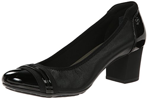 Anne Klein – zapato de tacón bajo, zapato de cuero para mujer