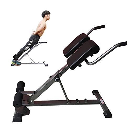 ZXYWW Equipo Romano del Ejercicio De La Silla, Banco Ajustable Silla Romana Hiperextensión del Respaldo con Ejercicio De Push Up, Máquinas De Entrenamiento De Fuerza para La Espalda