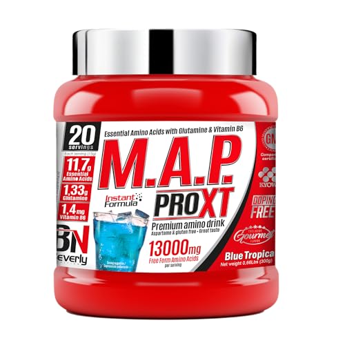 Beverly MAP Pro XT | Aminoácidos Esenciales 300 gr | Sabor tropical | Un mes de uso | Aumento de masa muscular y fuerza