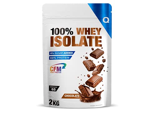 Quamtrax Nutrition - Whey Isolate - 100% Proteína de suero de Leche Altamente Purificada y Procesada - con sabor a Chocolate - 2000 gr