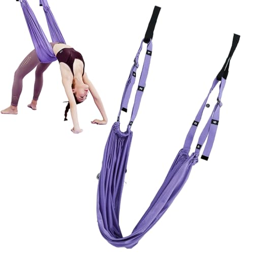 Yoga Inversion Swing, Cuerda de yoga aérea, equipo de estiramiento con anclaje para puerta, entrenamiento dividido, correa de estiramiento de piernas para gimnasio, equipo de estiramiento antigravedad