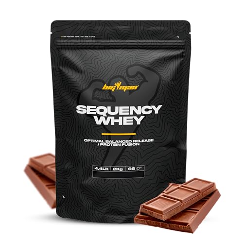 BigMan | Proteína Secuencial Whey 2Kg (Chocolate) | Proteína Rica en Colageno Hidrolizado | Proteína de Suero de Leche | Ayudar a tu Ganancia Muscular | Maten tus articulaciones hidradatas |
