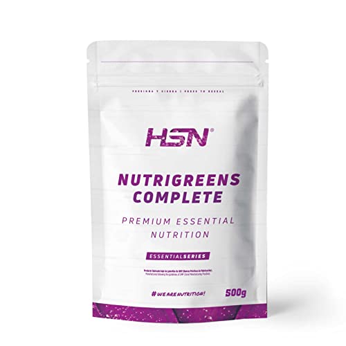 Complete Nutrigreens de HSN | 500 g de Greens en Polvo | 100% Natural Super Alimento Rico en Vitaminas, Minerales y Fibra | No-GMO, Vegano, Sin Lactosa, Sin Sabor
