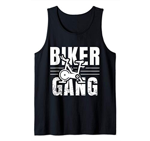 Funny Biker Gang Spin Saying Gym Workout Spinning Class Gift Camiseta sin Mangas