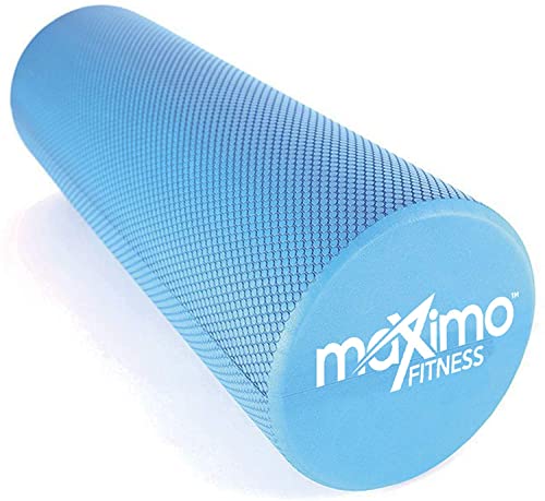 Maximo Fitness Foam Roller en Espuma - Rodillo Masaje Muscular y Estiramiento - Cilindro para Yoga, Masajes Terapia, Abdominales, Gimnasio, Pilates