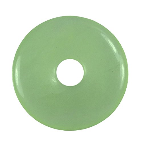 Lebensquelle Plus Donut de piedras preciosas de jade de China, diámetro de 30 mm, colgante, Piedra semipreciosa, Jade chino