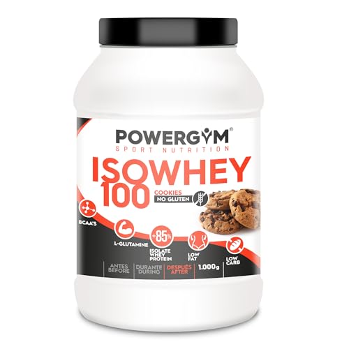 POWERGYM | ISOWHEY 100 Sabor COOKIES 2.000 g Batido de Proteínas Whey aislados de alta pureza – Alimento deportivo proteico que ayudara a mejorar tu nutrición