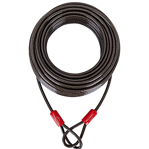 EVEREST FITNESS Cable de bucle doble hecho de acero y revestimiento de plástico