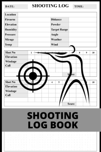 Shooting Log Book: Notebook Journal Blank Shooters Log, Record your Target Diagrams, Shots Calls, and Scores, Handloading Logbook, Sports Range shooting data book