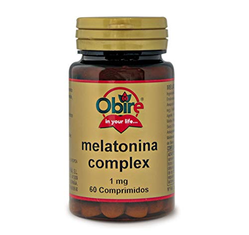 Obire | Melatonina Complex 1 mg - 60 Comprimidos | Ayuda para Dormir Bien | Efecto Relajante | Con Pasiflora, Amapola Californiana, Melisa, Tila y Valeriana
