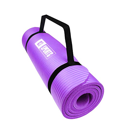 Calma Dragon 85611 Esterilla para Yoga NBR, Colchoneta Antideslizante, Ideal para Pilates, Ejercicios, Fitness, Gimnasia, Estiramientos (Púrpura, 183 x 60 x 1 cm)