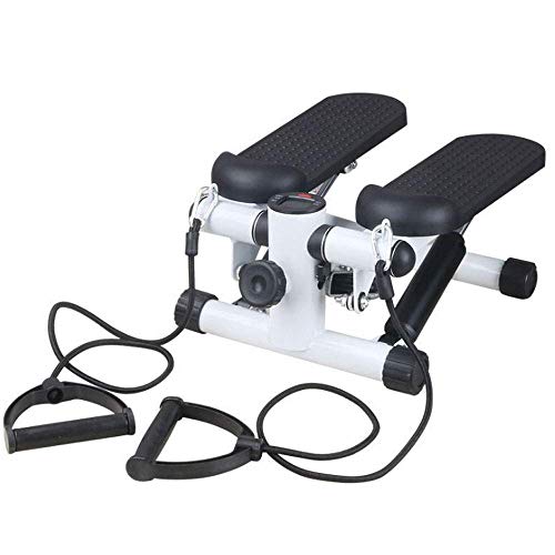 Stepper Mini Stepper Gym Ejercicio Pierna Muslo Tonificación Entrenamiento Fitness Escalera Brazo Cordón Máquina de Entrenamiento (Negro) - Pedal Machine