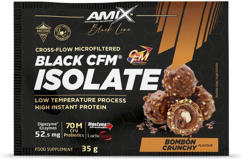 Amix Black Line Cfm Isolate 1 Sobre X 35 Gr Sabor Bombón Crocante