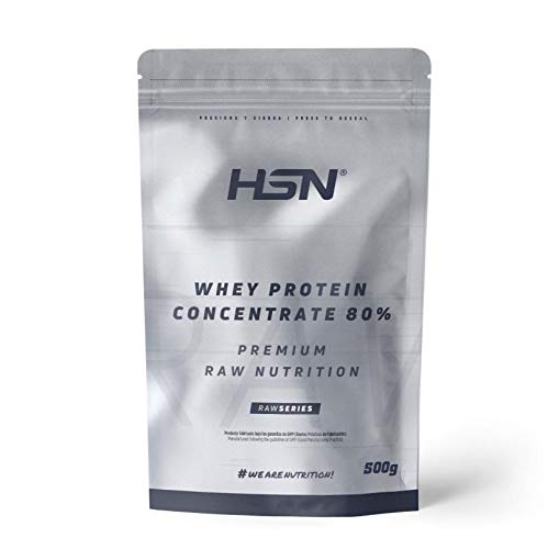 Concentrado de Proteína de Suero de HSN | Sin Sabor 500 g = 17 Tomas por Envase Whey Protein Concentrate 2.0 | Batido de Proteínas en Polvo | No-GMO, Vegetariano, Sin Gluten ni Soja