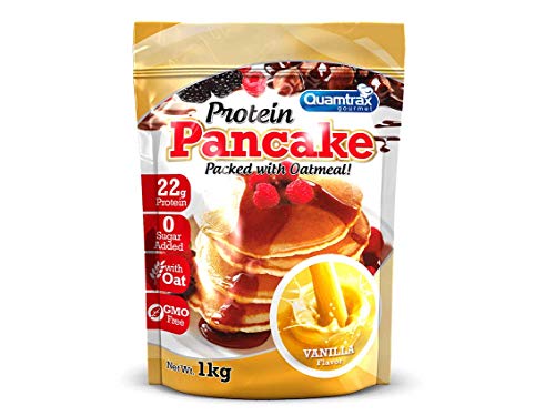 Quamtrax Nutrition - Pancake de Proteína - con sabor a Vainilla - 1000 gr
