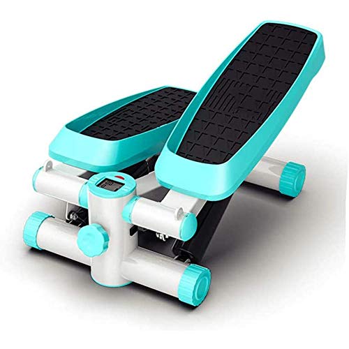 ModeXo Mini Stepper hidráulico, Stepper Fitness con Cuerda de Entrenamiento para ejercitar piernas, Brazos, Cintura y Caderas, Carga máxima 150 kg (Rosa) Eficiencia (Azul)