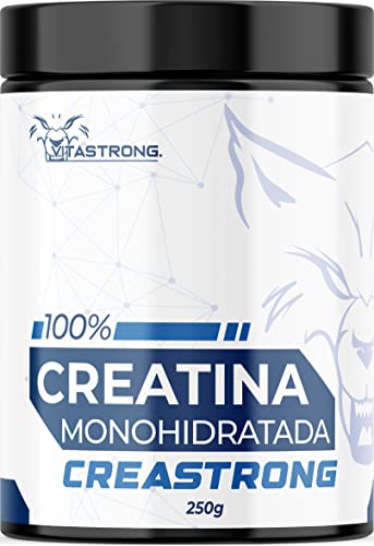Creatina Monohidratada 100% PURA Creastrong® - Marca Registrada de Vitastrong, Creatina en Polvo - Creatina Monohidrato, Creatina de Alta Dosis