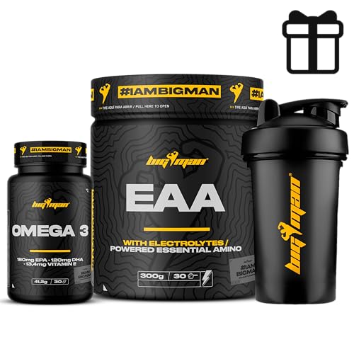 BigMan | EAA + Electrolytes (LIMON) 300Gr + Multivis 30 caps + Shaker 